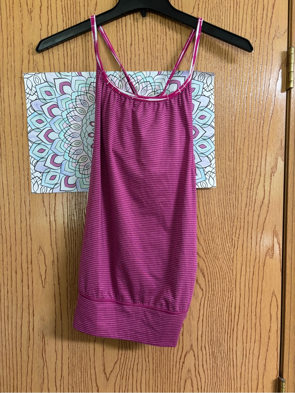 Soybu Pink Striped Camisole Tank Top
